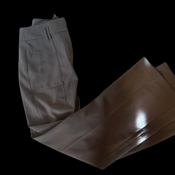 Melanie Lyne wild leg Pleated brown pant - Picture 2 of 2